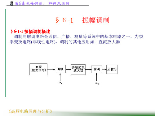 高频电路原理与分析-第6章振幅调制解调与混频课件.ppt