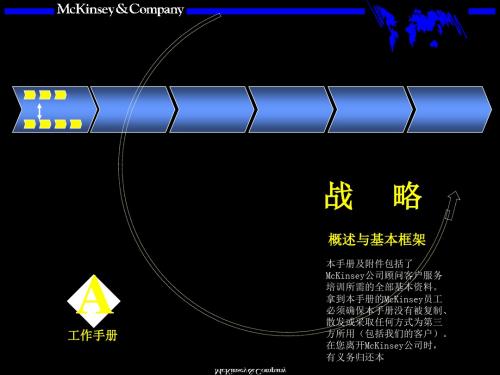 ckinsey战略咨询培训手册资料