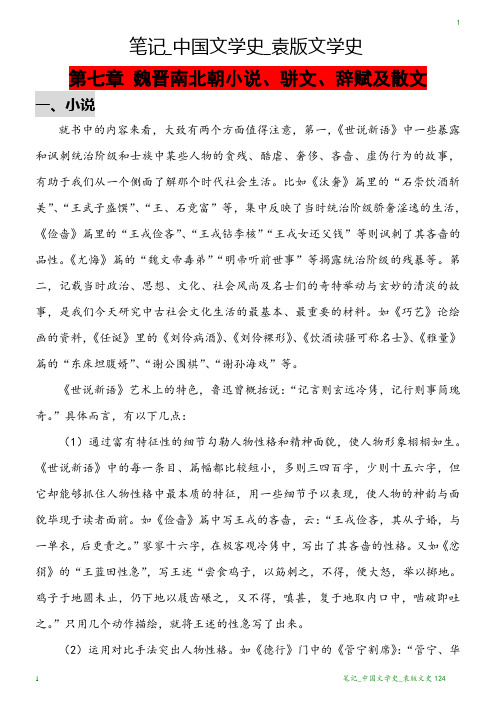 笔记_中国文学史_袁版文学史124