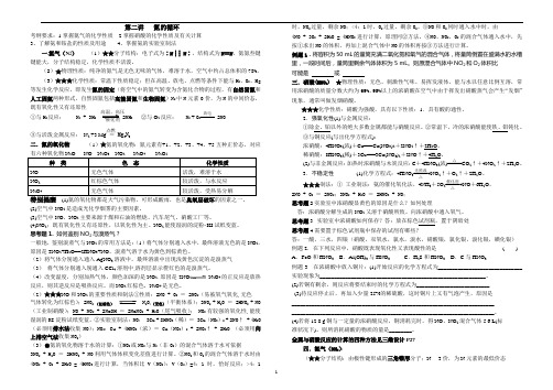 氮的循环 复习学案