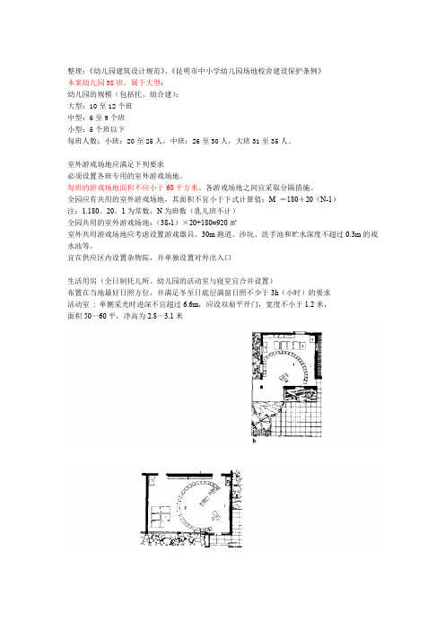 整理：幼儿园建筑设计规范