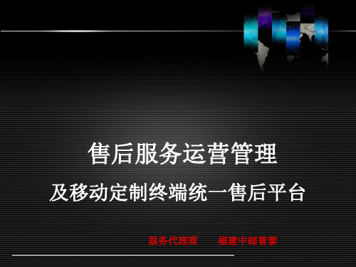 售后服务运营管理.ppt