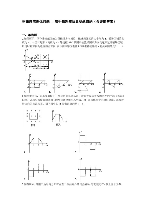 电磁感应图像问题-----高中物理模块典型题归纳(含详细答案)