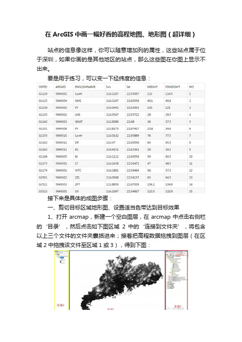 在ArcGIS中画一幅好看的高程地图、地形图（超详细）