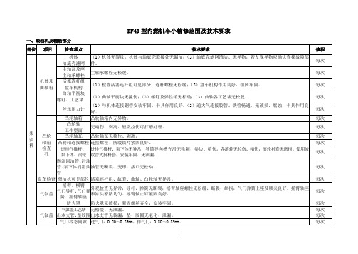 DF4D小辅修检查范围