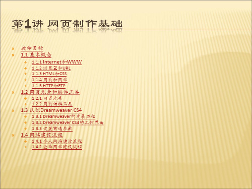 网页制作Dreamweaver CS4教程 - 1、网页制作基础