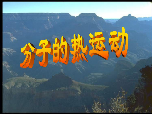 高二物理分子的热运动2