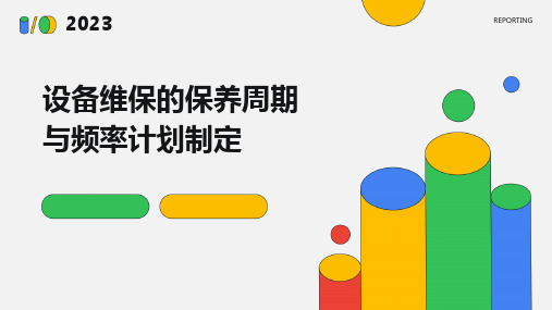 设备维保的保养周期与频率计划制定