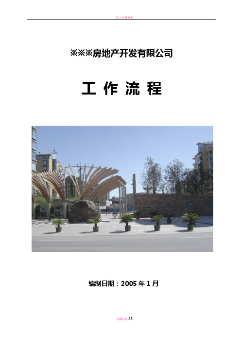 某房地产开发有限公司工作流程