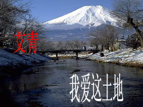 九年级语文部编版上册第2课《我爱这土地》课件(共19张PPT)