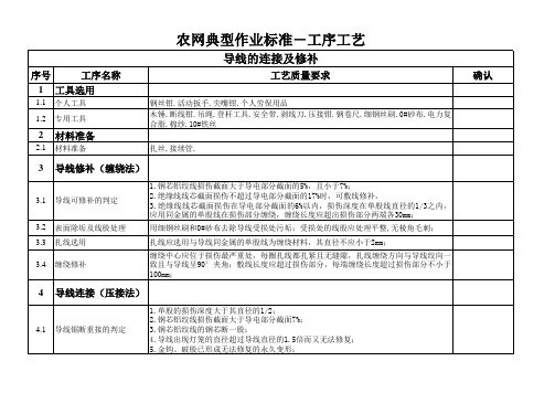 农网典型作业标准工艺工序(10)