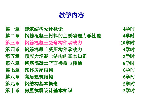 力学与结构3钢筋混凝土受弯构件承载力计算