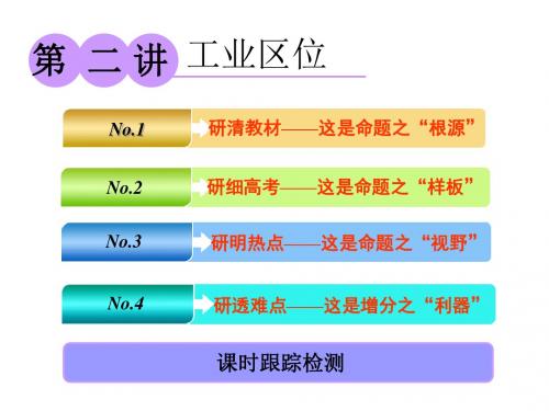 2019届高中新三维一轮复习地理：第二部分 第三章 第二讲 工业区位 课件(中图版)(112张PPT)