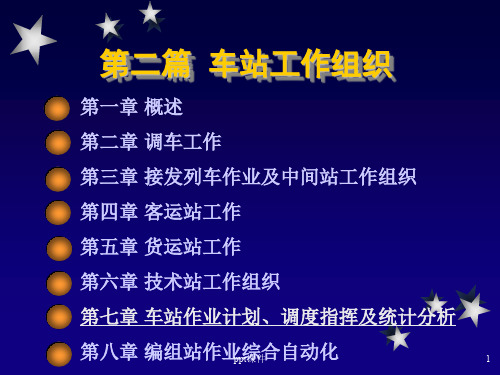 车站作业计划、调度指挥及统计分析  ppt课件