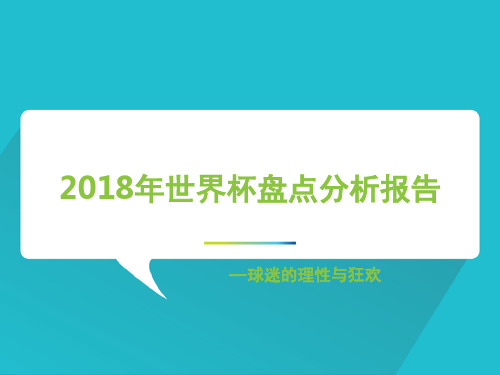 2018年世界杯盘点分析报告