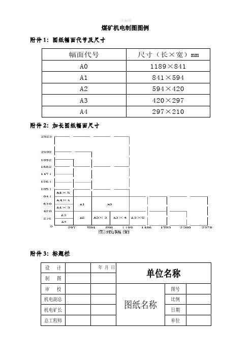 煤矿机电CAD制图图例