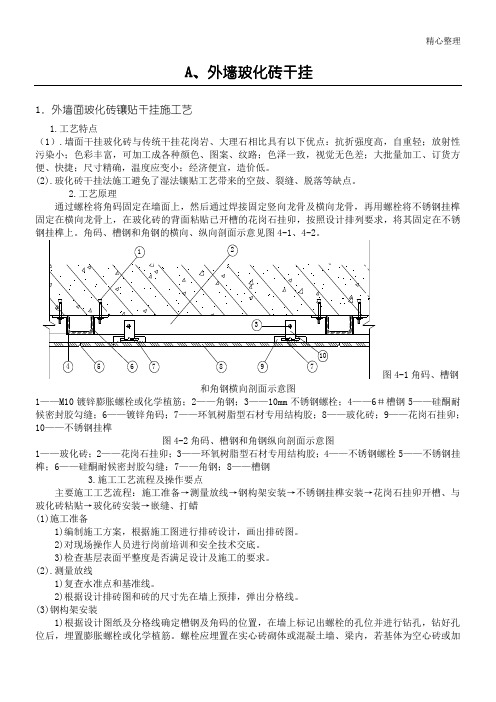 玻化砖干挂工艺