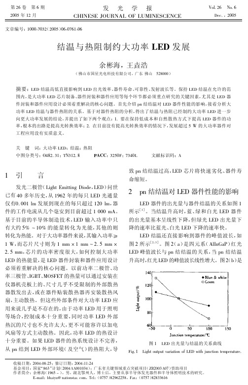 结温与热阻制约大功率LED发展