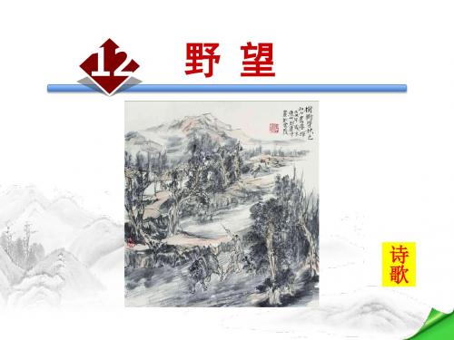 部编版八年级上册语文：12.野望公开课课件(精品)-精编