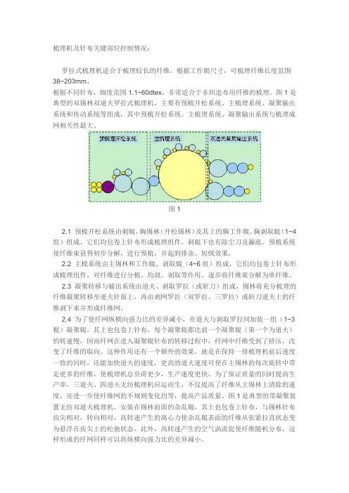 梳理机及针布关键部位控制情况知识分享