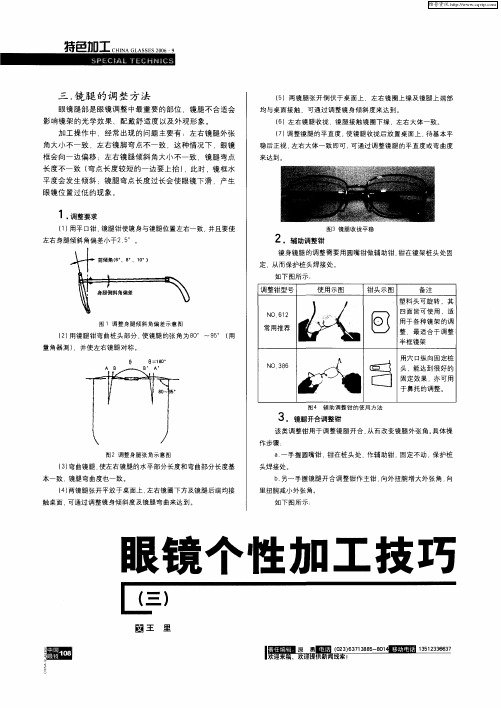 眼镜个性加工技巧(三)