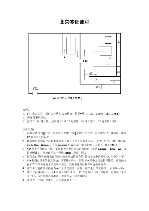 美国驻华大使馆(北京)签证流程(有图)