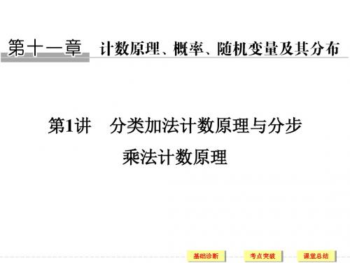 【人教A版】2018版高考数学(理)一轮设计：第11章-计数原理、概率、随机变量及其分布第1讲