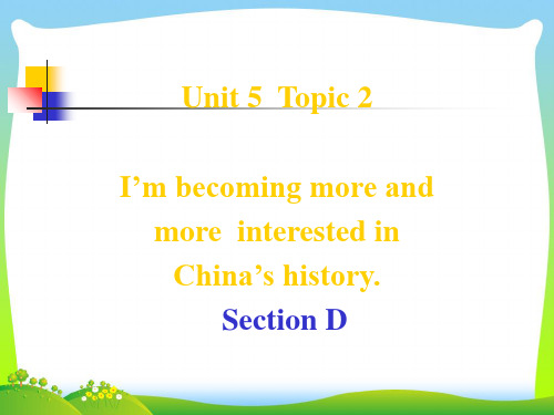 仁爱版九年级英语下册Unit 5 Topic 2 Section D精品课件(共20张PPT)