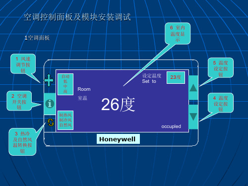 Honeywell空调控制面板及模块安装调试说明-精品文档