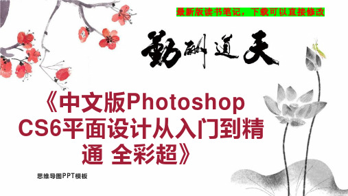 《中文版Photoshop CS6平面设计从入门到精通 全彩超》读书笔记思维导图