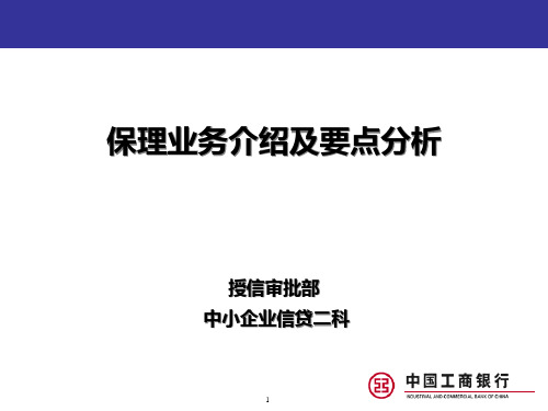 中国工商银行国内保理业务介绍.精讲