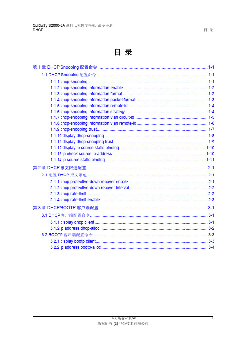 20-DHCP命令