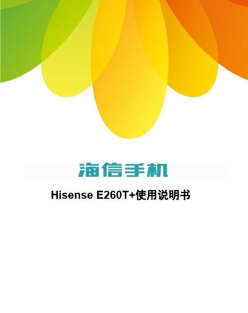 Hisense E260T+使用说明书