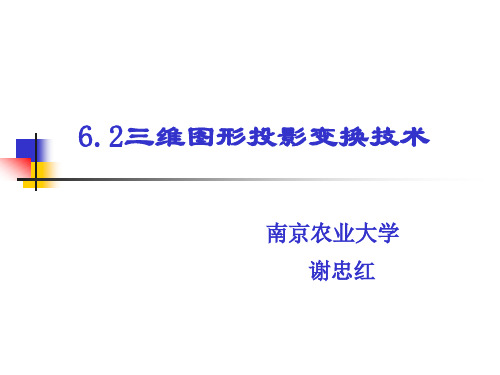 6.2三维图形投影变换技术1