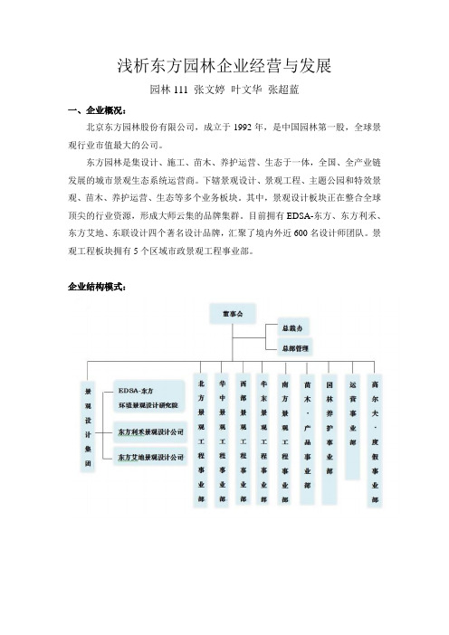 东方园林定位分析