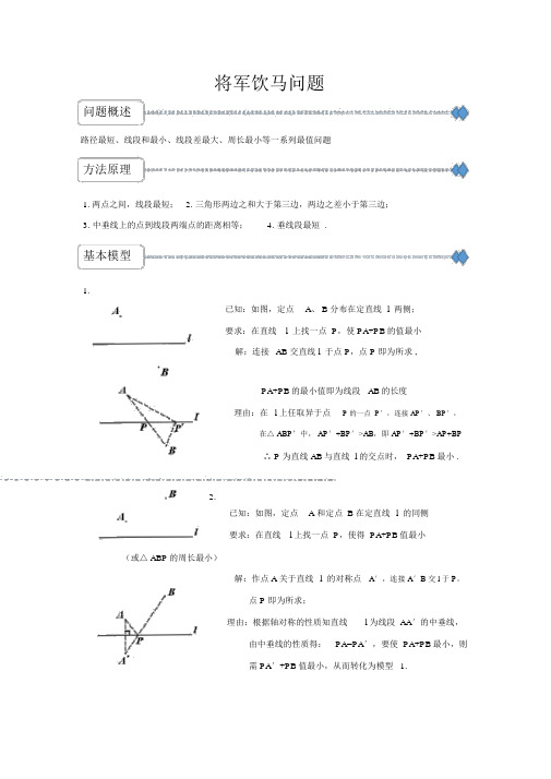 将军饮马问题的11个模型及例题