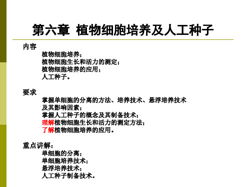 第六章 植物 细胞培养2014