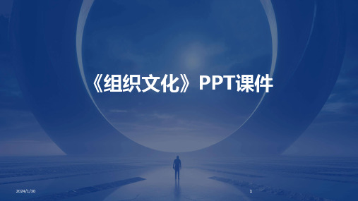 2024版《组织文化》PPT课件