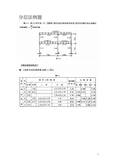 混凝土结构设计-分层法例题打印