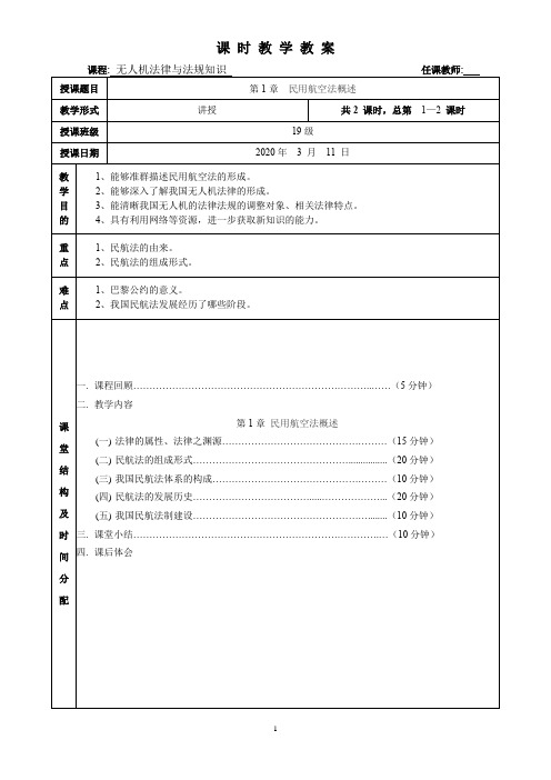 民用航空法概述