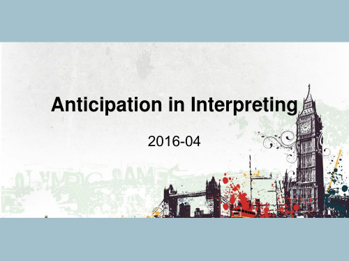 201604 Anticipation in Interpreting