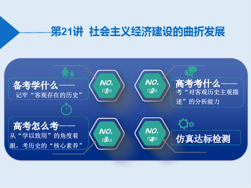 2020届高考历史一轮总复习通史版课件：第21讲 社会主义经济建设的曲折发展