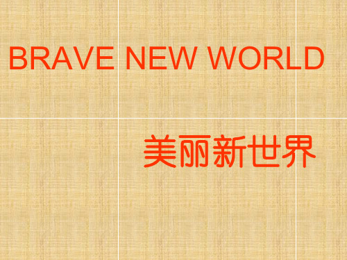 The-brave-new-world美丽新世界