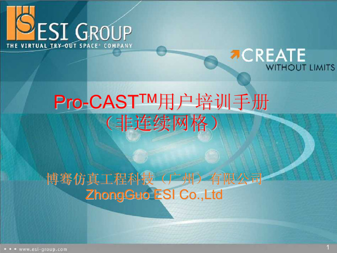 ProCAST铸造模拟软件综合培训资料ProCAST.非连续网格模型