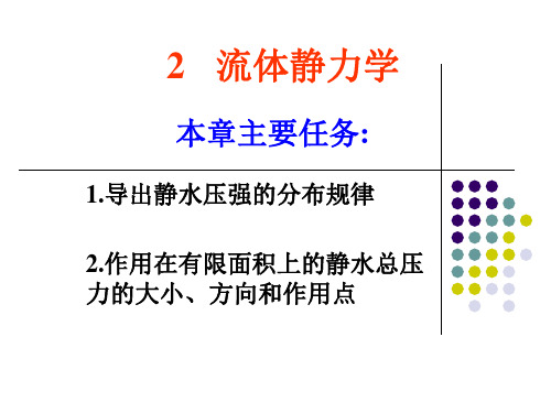 水力学2.1流体静力学(静压强的特性)