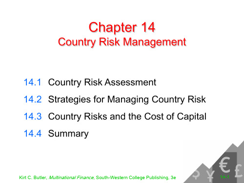 ch14Country Risk Management(跨国公司,Kirt C. Butler)