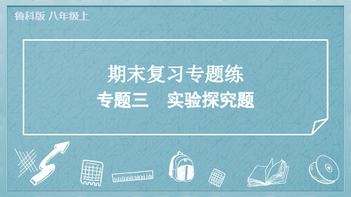 2024年鲁科版五四制八年级上册物理期末复习专题三实验探究题