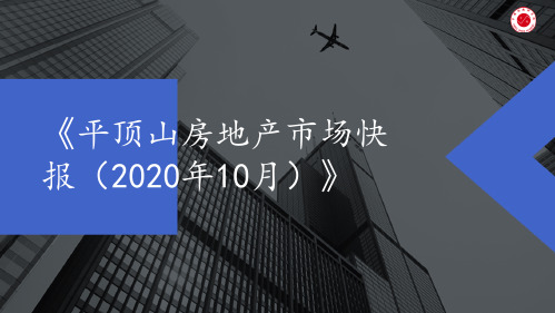 《平顶山房地产市场快报(2020年10月)》