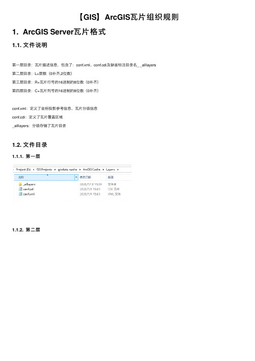 【GIS】ArcGIS瓦片组织规则