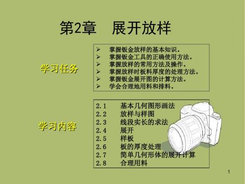 汽车钣金第2章展开放样..